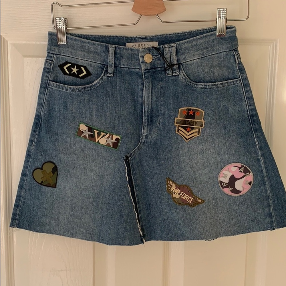 GUESS Denim Skirt Size 26 New